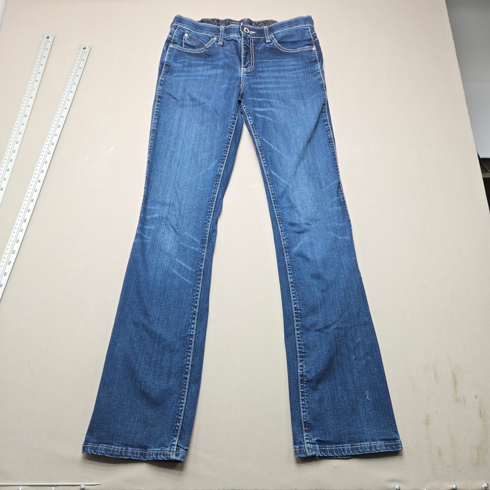 Wrangler Jeans Q-Baby Ultimate Riding Bootcut Stretch Blue Women 5/6x34 WRQ25ST